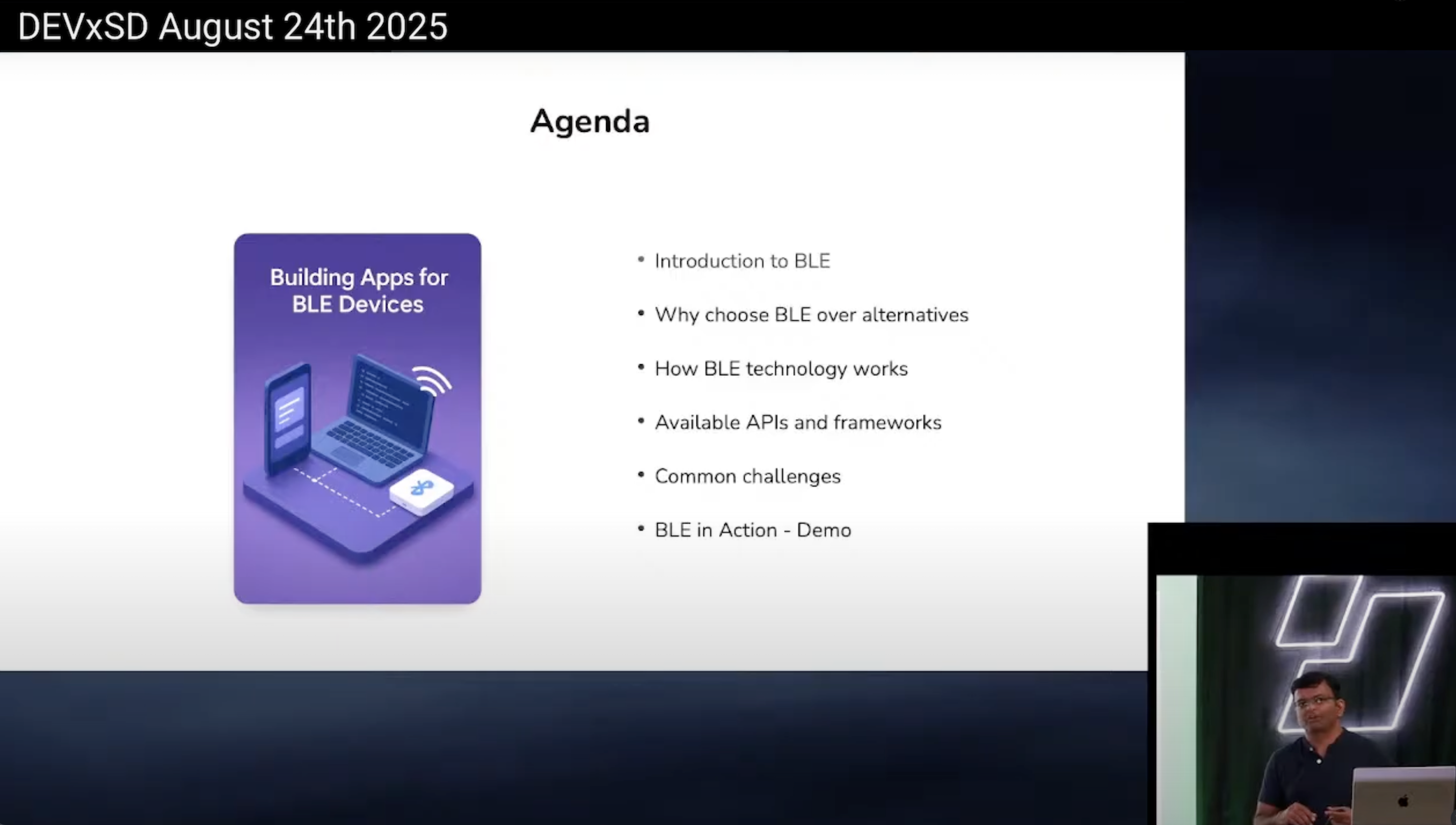 Building Apps for BLE Devices - DEVxSD August 24th 2025